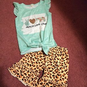 2T Toddler Girl Set: Shorts & Top